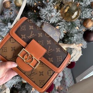Louis Vuitton Brown and Tan Crossbody Bag